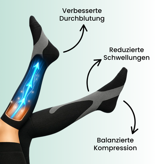 Kompressions-Socken gegen Schwellungen & Schmerzen